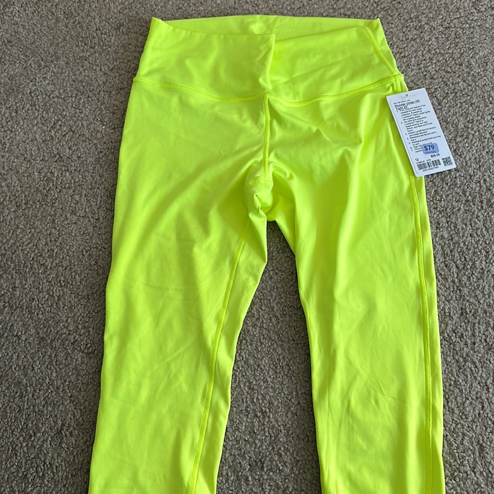 lululemon athletica Neon Yellow Leggings